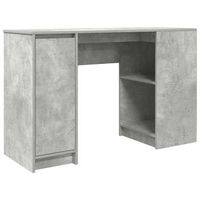 escritorio - mesa de ordenador gris hormigon 120x42x76 cm madera de ingenieria