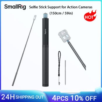 Soporte de trípode para palo de Selfie SmallRig para cámaras de acción, palo de Selfie extensible de 150cm/59 pulgadas para GoPro para DJI Action 5 Pro