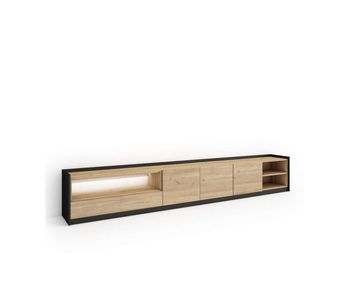 Mueble tv cártama-02 con luz integrada y almacenaje