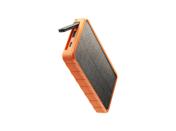 Powerbank - CellularLine Solar, 10000 mAh, Energía solar, 20 W, USB C, A, Naranja