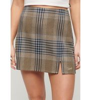 superdry para mujer w7210321a minifalda a cuadros beige s casual poliester