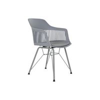 silla pp metal 56x53x81 mate gris claro