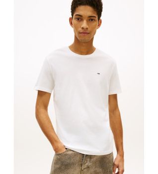 Tommy Jeans para hombre. DM0DM21579 Set de 3 camisetas de punto con logo blanco (XL), Casual, Algodón, Manga corta