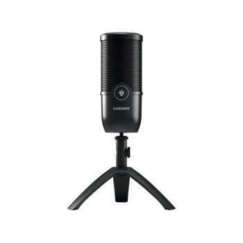Micrófono CHERRY UM 3.0 USB cardioide con soporte y salida de auriculares