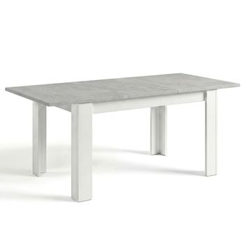 Mesa de comedor extensible danna 140 blanco artik