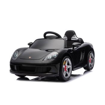 Coche Eléctrico Infantil Porsche Carrera Gt Lux De Chipolino Con Control Remoto Y Asiento De Cuero - Black