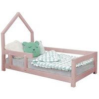 cama cabana infantil 120 x 200 rosa pastel 2