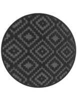 alfombras de interior y exterior livornia antracita 160 cm redondo