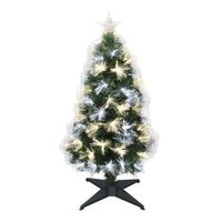 arbol de navidad de fibra optica con 95 luces led blanco y blanco calido
