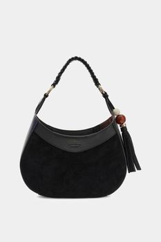 Bolso Hobo De Piel Genuina Nina
