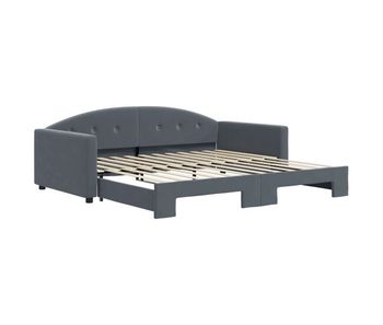Sofá cama - sofá convertible nido terciopelo gris oscuro 100x200 cm