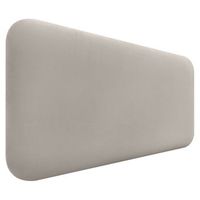 dhome cabecero tapizado en terciopelo liso redondeado para pared acusticos cabeceros absorbentes cabezal cama dormitorio beige 90cm