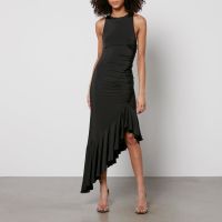 rotate birger christensen asymmetric stretch-jersey dress - dk 44uk 16