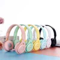 y08 auriculares inalambricos bluetooth macaron auriculares estereo con diadema para juegos con microfono gamer girl regalo para tableta movil