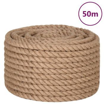 Cuerda De Yute 50 M De Longitud Y 24 Mm De Grosor Vidaxl