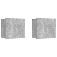 mesitas de noche 2 unidades gris hormigon 305x30x30cm vidaxl