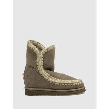 Mou Botines BOTÍN INNER WEDGE LOGO METAL GRIS para mujer
