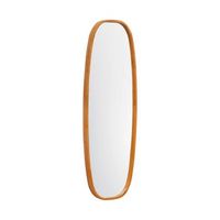 espejo rectangular de madera decorativo de pared madera clara