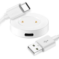 ociodual base de carga 2 pines  cable usb 20 80cm blanco para huawei watch gt22e honor watch magic2dream
