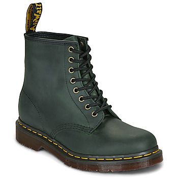 Dr. Martens Botines 1460 GREEN CRAZY HORSE para hombre