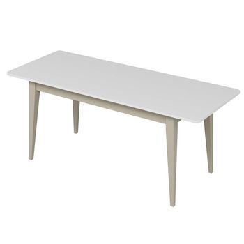 Mesa De Comedor Elina Extensible Tablero Blanco