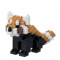 nanoblock red panda 130 piezas - serie mini