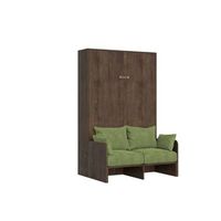 cama plegable kentaro de 120 cm tamano queen con sofa de nogal color verde