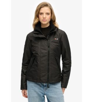 Superdry para mujer. W5011885A Chaqueta Wind negro (S), Casual, Poliéster Reciclado, Sostenible