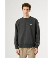 pepe jeans para hombre pm5800031 sudadera terry crew gris xl casual algodon