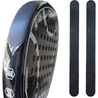 zrz pack 2 protectores negro pala de padel rugoso - cinta multigranulada - silicona negra