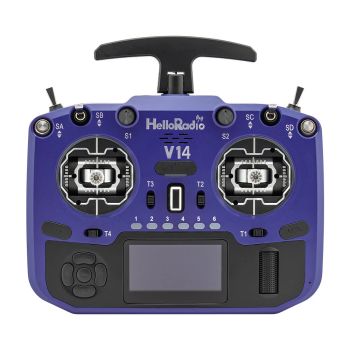 HelloradioSky V14 MAX R9 2.4GHz Incorporado 1000 mW ELRS/4IN1 CNC metal RDC90 Gimbal Transmisor de Radio de Código Abier