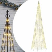 arbol de navidad 1534 led blanco calido 500 cm vidaxl