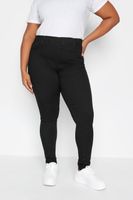 yours for good jeggings ajustados de tiro alto negros mujer curvy y tallas grandes yours for good