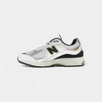new balance deportivas moda 2002r white black gold metallic para mujer