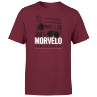 morvelo industries mens t-shirt - burgundy - l - burgundy