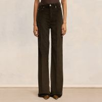 ami flare fit cotton corduroy trousers - s