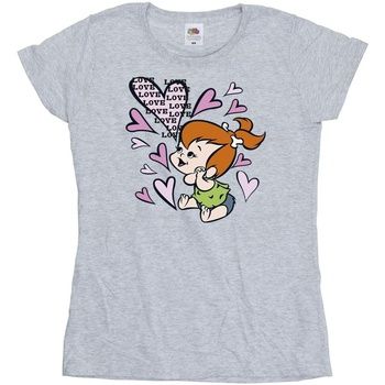 The Flintstones Camiseta manga larga Love Love Love para mujer