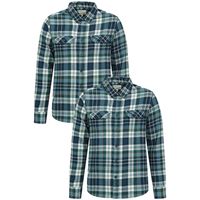 mountain warehouse camisa manga larga trace para hombre