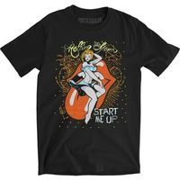 the rolling stones camiseta manga larga start me up para mujer