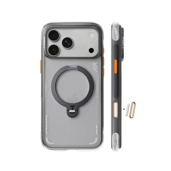 Torras Funda Para Iphone 17 Pro – Carcasa Con Magsafe Y Soporte Giratorio Ostand Q3 Air Negra, Protección Y Ajuste Preciso