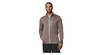 Chaqueta polar columbia essential hike grid gris para hombre