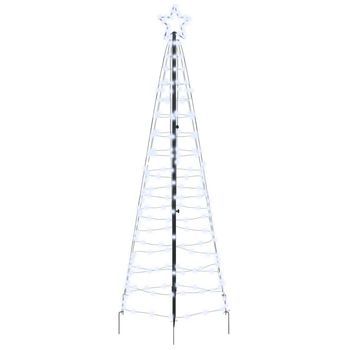 Árbol De Navidad Led Con Estacas De Tierra Frío 250 Cm Hierro Vidaxl