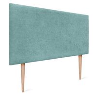 dhome cabecero acabado toalla soft tapizado liso con patas tejido suave para pared acusticos cabeceros absorbentes 95cm 8cm - 125 al - turquesa