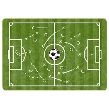 Alfombra Niños Lavable Campo Fútbol 160x230 Cm Vidaxl