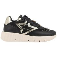 cetti deportivas moda deportiva 1391 tejido-piel negra para mujer