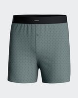 boxer con boton de punto de hombre en algodon
