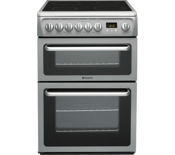 HOTPOINT DSC60SS 60 cm Electric Ceramic Cooker - Graphite, Graphite