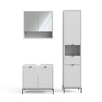 conjunto de muebles de bano  eliza 3 partes con unidad alta vicco