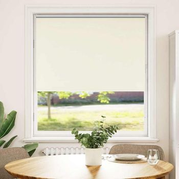 Estor Enrollable | Estor Persiana | Cortina Enrollable Opaco Blanco Roto 110x150cm Tela Ancho 105,7cm