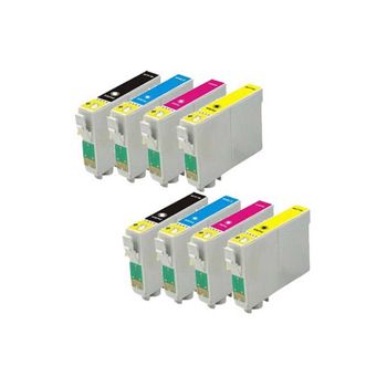 Compatible Multipack Epson Stylus Office BX305F Printer Ink Cartridges (8 Pack) -C13T12914010